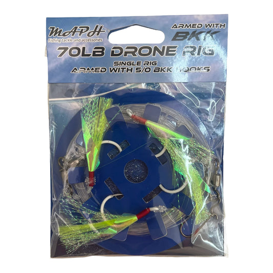 Maph Drone Rig 5/0 *NEW* Kona Glow Circle Hooks Fitted*